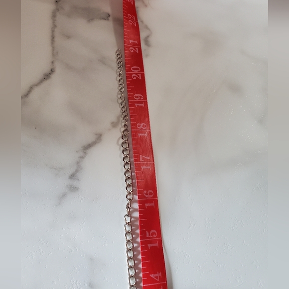 Silver Tone & Green Beads Multi Strand Necklace 💥3 for $24💥 - Picture 6 of 12